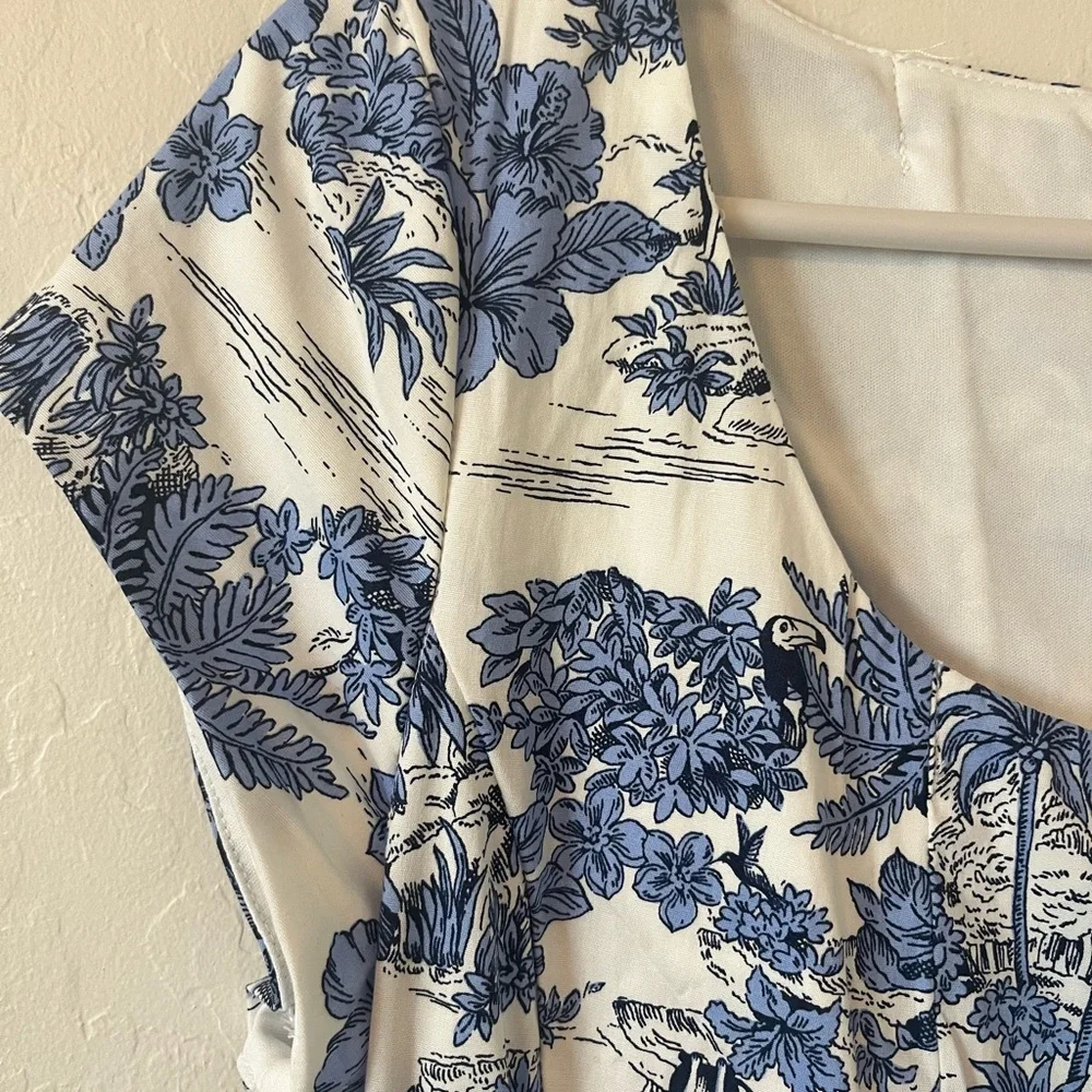 Joie NWOT Tropical Dog Print Dress - Picture 3 of 7